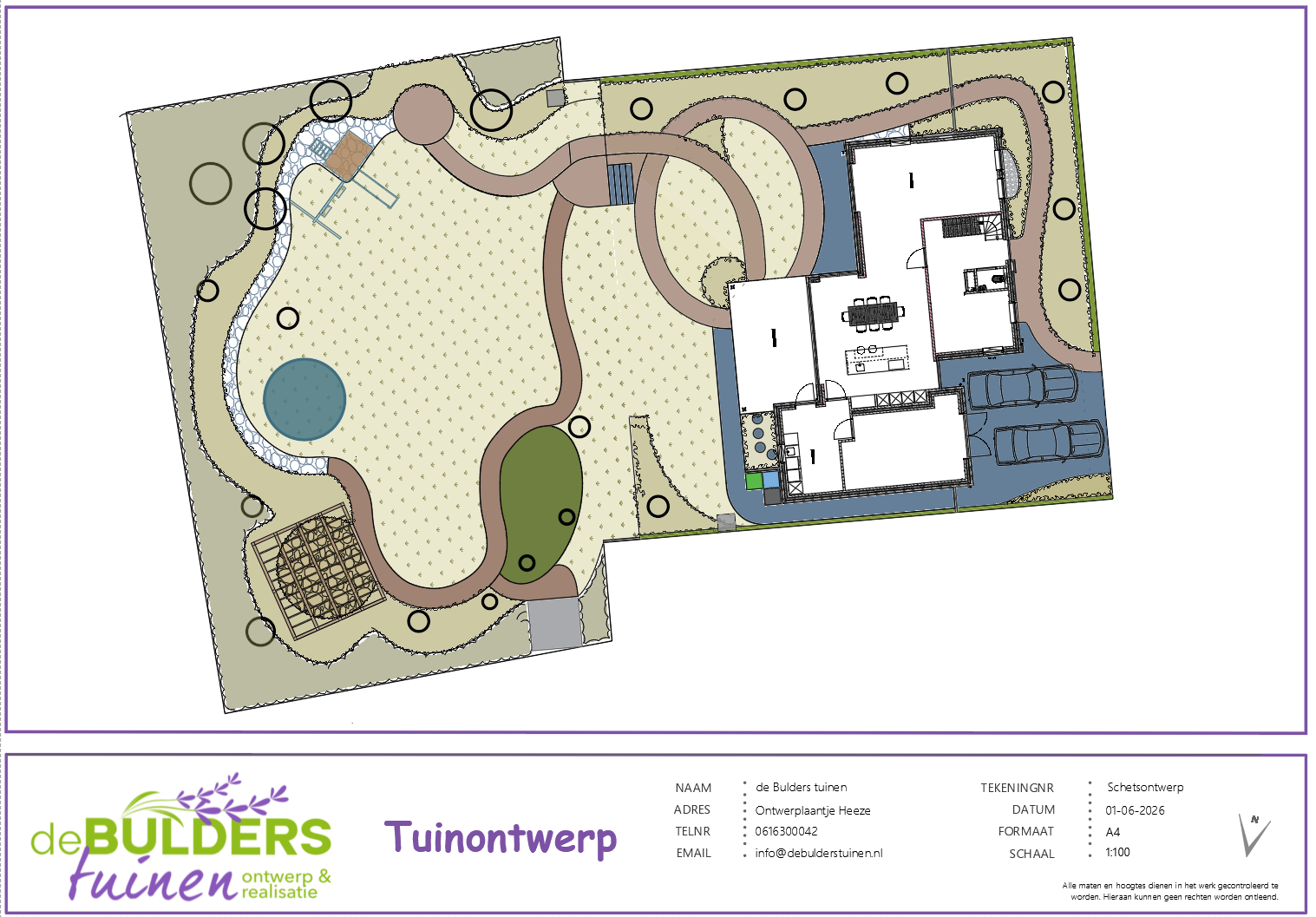 tuinontwerp de Bulders tuinen L